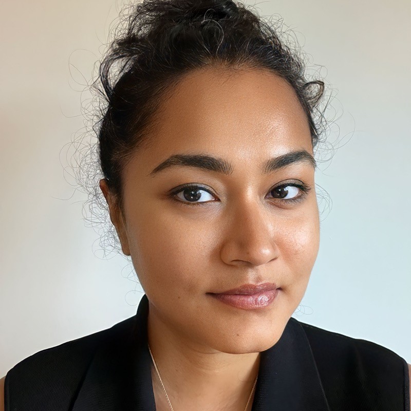 Devika Shanker-Grandpierre speaking at a panel